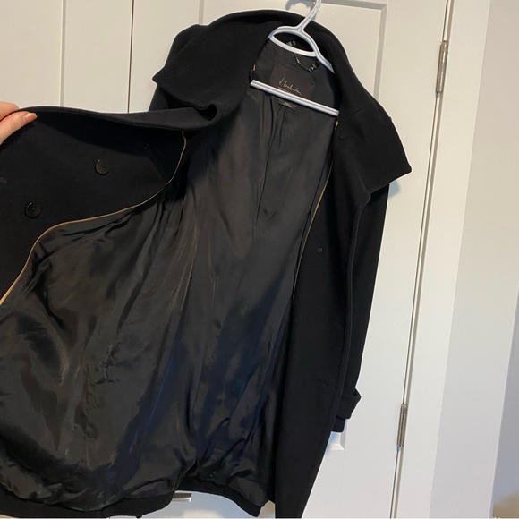 FREE SHIPPING ⚡️ Aritzia Babaton Bromley Wool Coat - Black - Picture 11 of 11